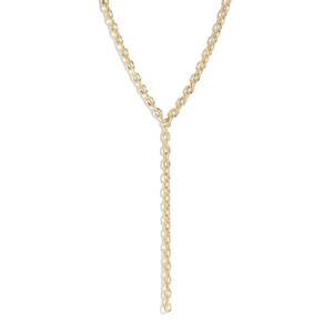 NEW EKLEXIC women's nova lariat necklace in gold